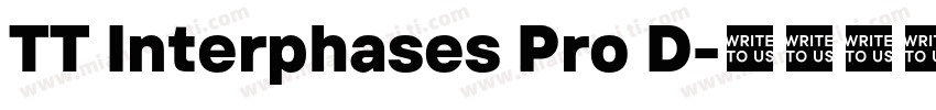 TT Interphases Pro D字体转换
